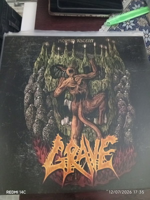 Grave vinyl record, metal