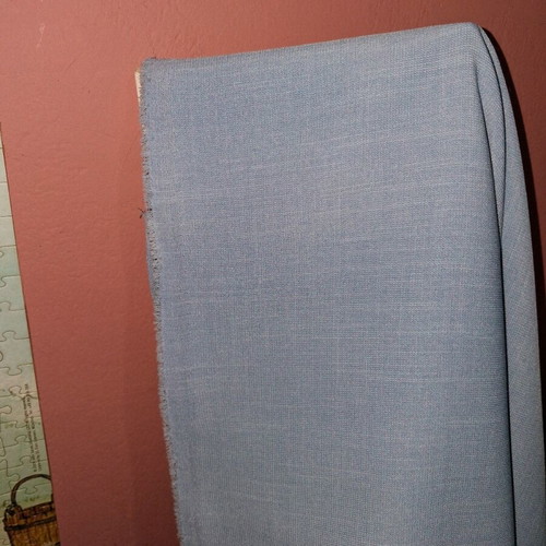 Double-width fabric in gray and ciel shades new