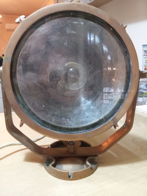 Ναυτικός προβολέας vintage σαν καινούργιος, μπρούτζινος και συλλεκτικός