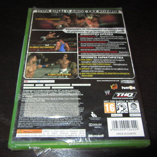 Smackdown vs Raw 2010 Xbox 360 game new, sealed
