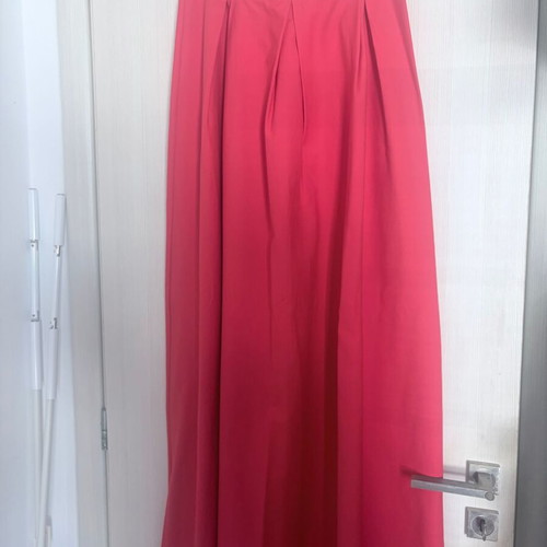 Poplin skirt coral red, brand new, size M