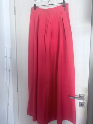 Poplin skirt coral red, brand new, size M