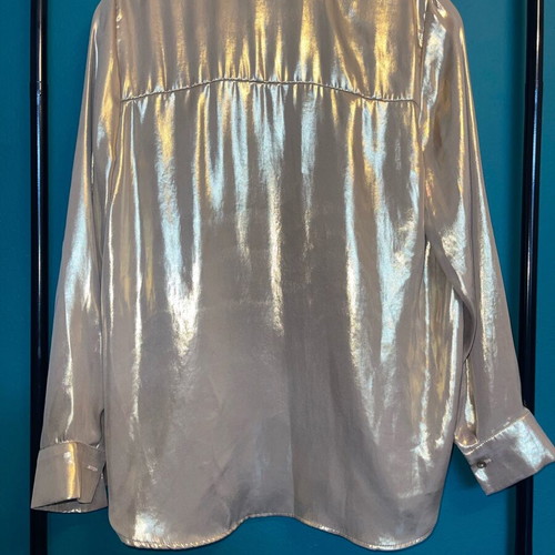 Zara shirt gold like new, size S