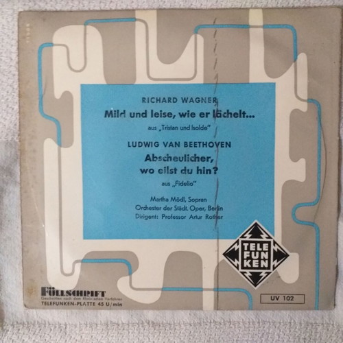 Collectible 45 RPM records used, classical music, set of 3