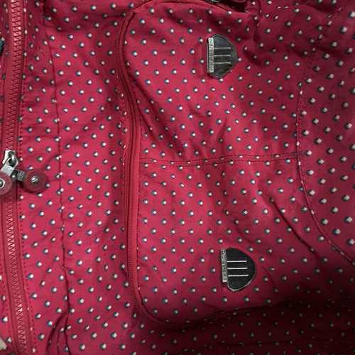 Kipling school bag fuchsia retro style