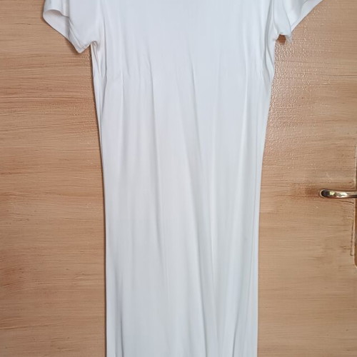 Dress with mulberry silk content used, white, light fabric