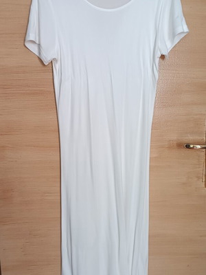 Dress with mulberry silk content used, white, light fabric