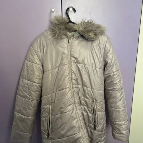 Puffer jacket used, gray