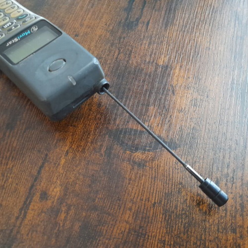 Panasonic EB-DG350 retro mobile phone used, unknown functionality