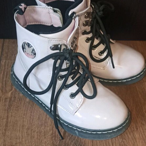 Adams kid's boots used, size 30, white and pink