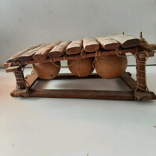 African Balafon percussion instrument used, handmade