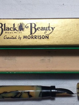Πένα Black Beauty της Morisson με μηχανικό μολύβι και μύτη 14K