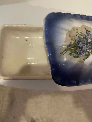 Vintage porcelain box used