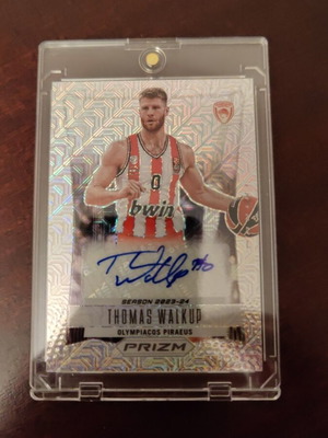 Κάρτα Thomas Walkup Olympiacos μπάσκετ αυτόγραφο σαν καινούργιο
