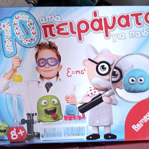 Board game with experiments like new