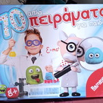 Board game with experiments like new