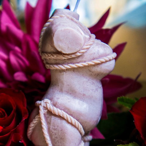 Female body handmade soy scented candle new