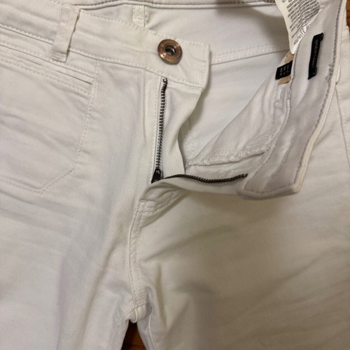 Massimo Dutti women's white bell-bottom pants like new, size 34
