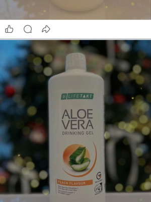 Aloe Vera Drinking Gel με γεύση ροδάκινο, πακέτο 3