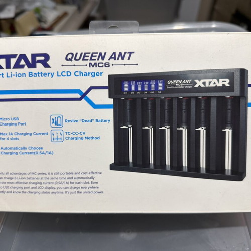 XTAR Queen ANT MC6 charger 6-slot, new in box