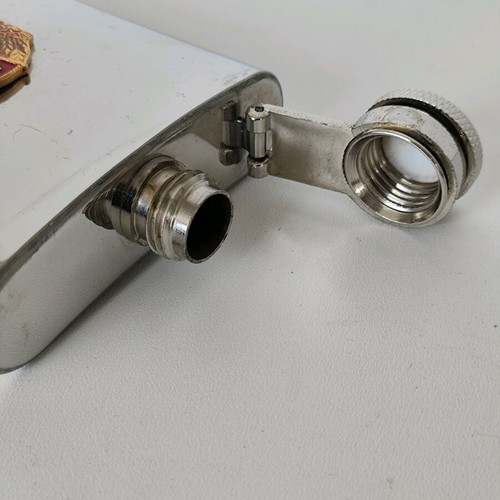 Lenin USSR flask used, steel