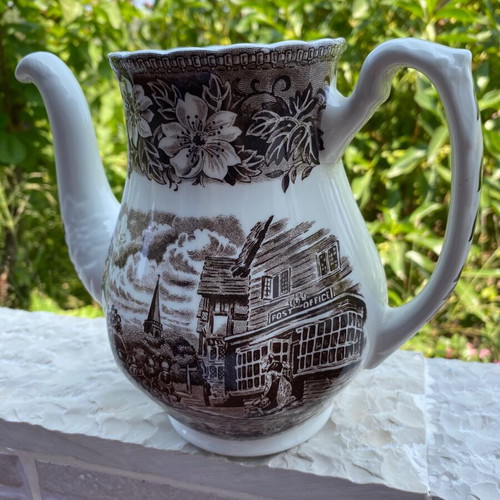 Vintage Royal Tudor Ware Coaching Taverns pitcher used