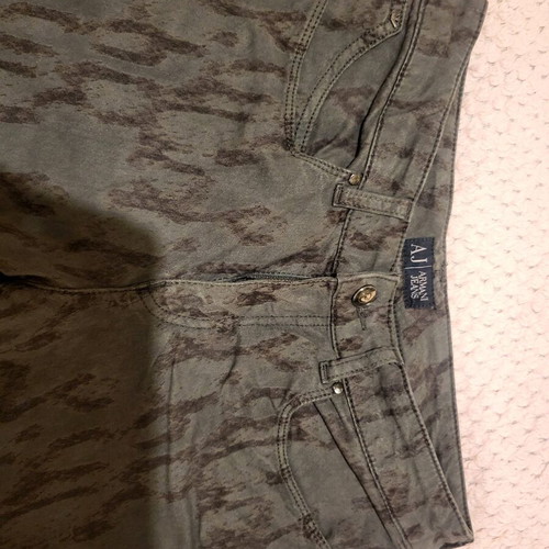 Armani Jeans women's medium black-gray elastic straight leg used like new
