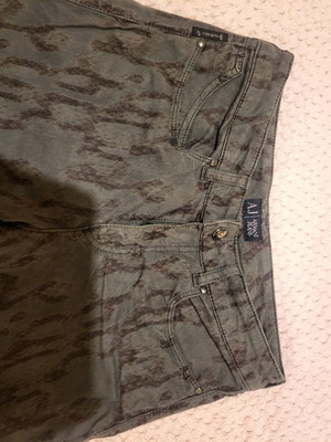 Armani Jeans women's medium black-gray elastic straight leg used like new