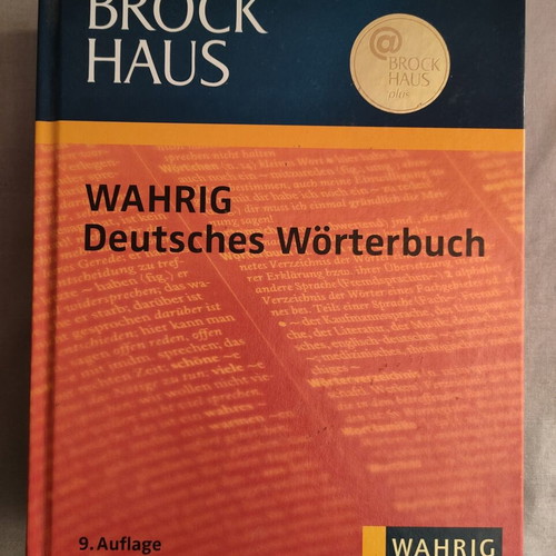 Brockhaus Wahrig Deutsches Wörterbuch German dictionary hardcover 9th edition
