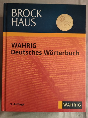Brockhaus Wahrig Deutsches Wörterbuch German dictionary hardcover 9th edition