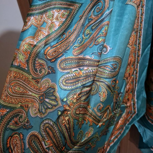 Boho maxi dress like new, green ethnic halterneck