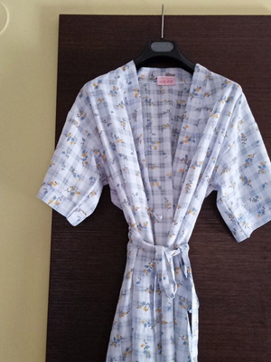 Women's summer robe blue like new, size S