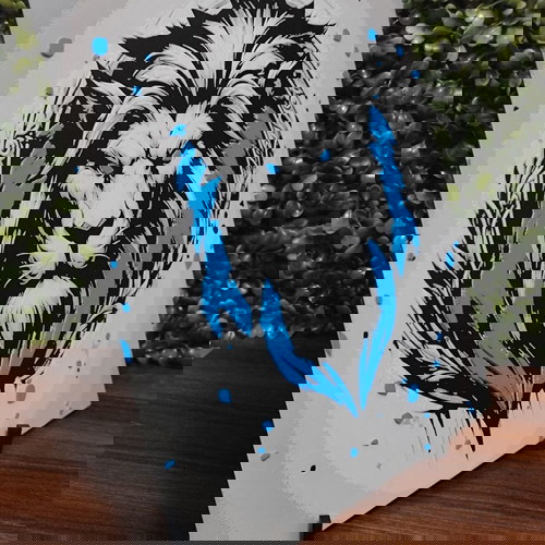 WoW - World Of Warcraft Alliance Hueforge ανάγλυφο πορτρέτο 3D printed