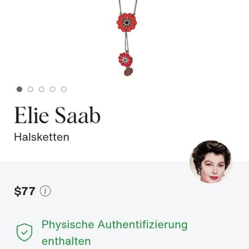 Ellie Saab long necklace new multicolor