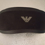 Emporio Armani black fabric sunglasses case like new