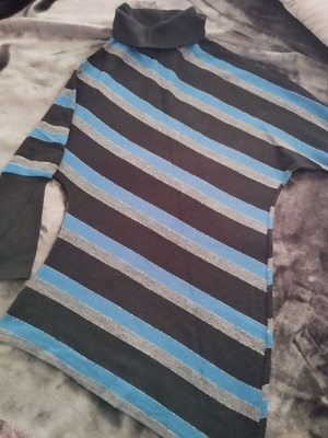 Blouse dress turtleneck asymmetrical like new, size S
