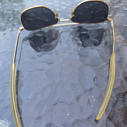 American Optical Command sunglasses with case, gold