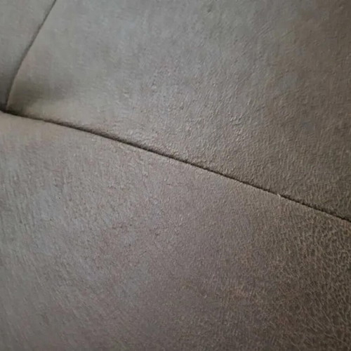Brown fabric stool new