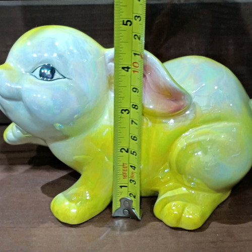 Vintage yellow Easter decorative bunny 90s new