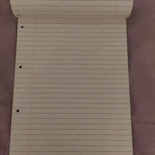 Notepad Number One A4 70 Sheets new, perforated yellow lined