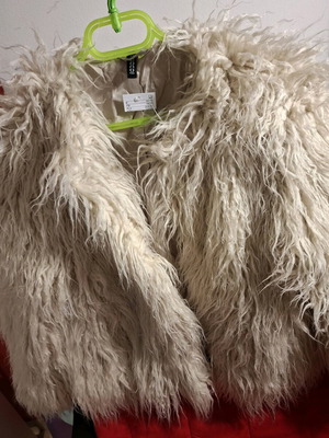 Flokati coat H&M new, beige, size S