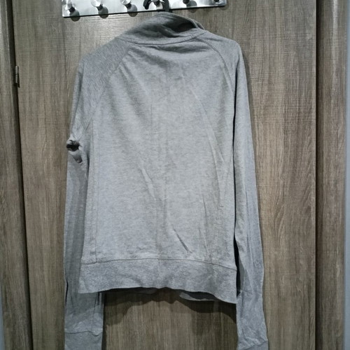 Gray zip-up cardigan