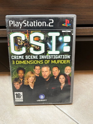 CSI PlayStation 2 game used with manual