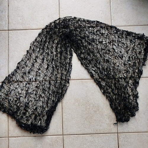 Handmade spring formal scarf/shawl new, black