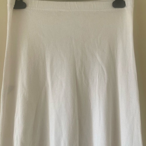 Ioanna Kourbela skirt white like new, rib fabric, size M