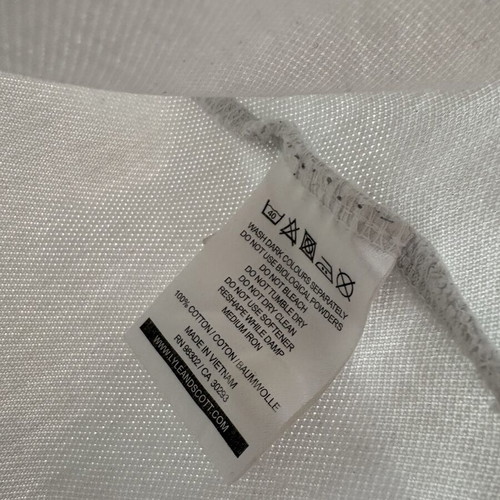 Lyle and Scott polo shirt size L like new, white