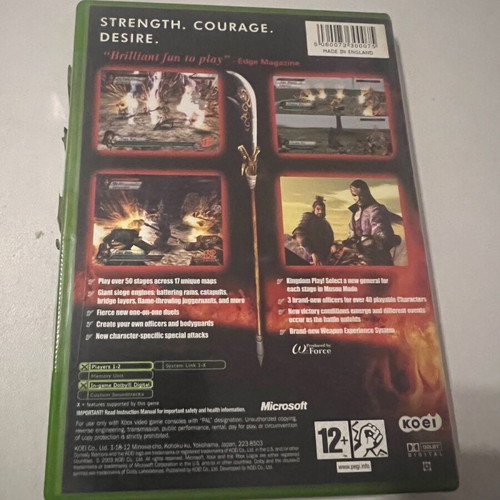Xbox Dynasty Warriors 4 used CIB