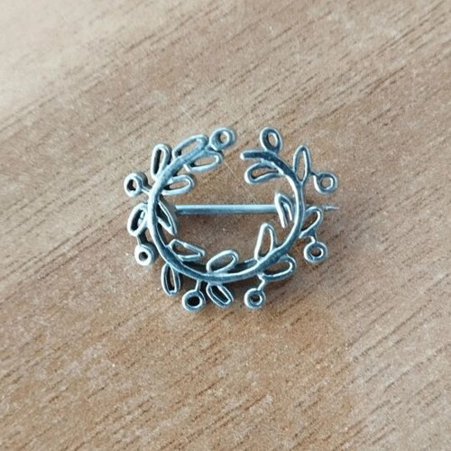 Athens 2004 Silver 925 Brooch, Olympic Kotinos design