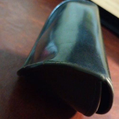 Leather glasses case and cleaning cloth Polo Ralph Lauren like new, black