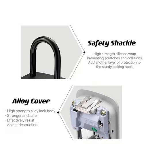 Key holder hanging made of semi-alloy for Airbnb new, black